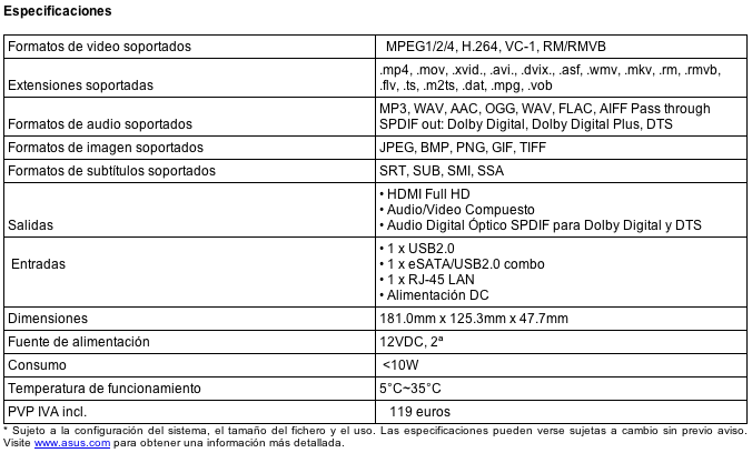 ASUS acerca el entretenimiento Full HD al comedor de tu casa con el O!Play