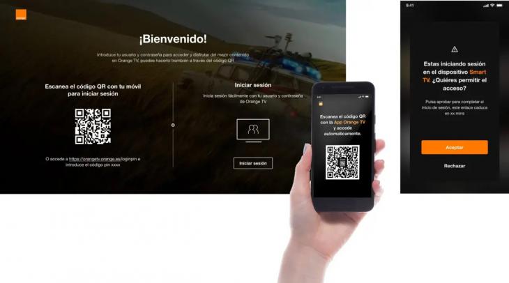 Nuevas funcionalidades en Orange TV: escaneo de código QR para acceder desde Smart TVs y PCs