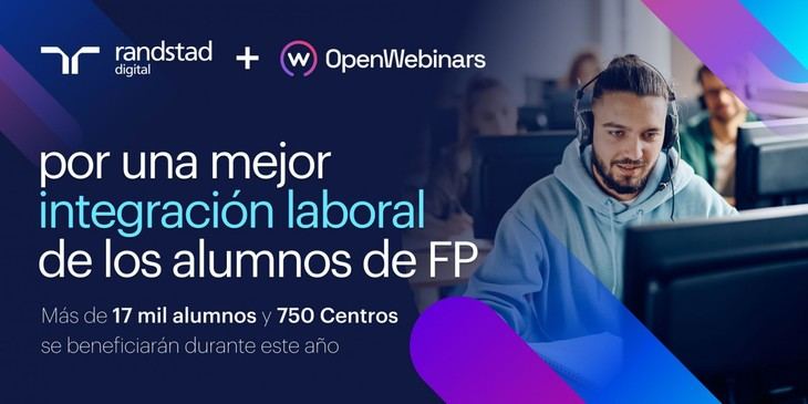 OpenWebinars y Randstad Digital se unen para impulsar la formación de jóvenes en España