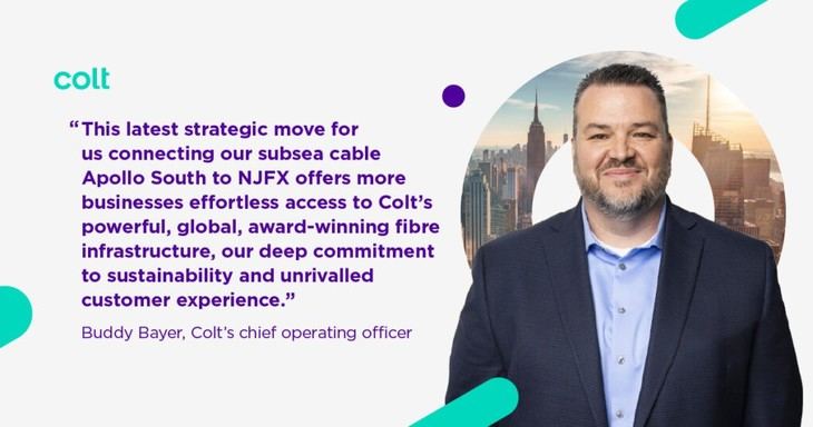 Colt amplía su infraestructura en EE. UU. con nueva conexión de cable submarino a Nueva Jersey y Nueva York